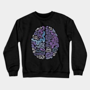 Neurodiverse AF flower Brain Crewneck Sweatshirt